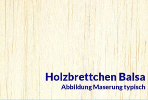 Brettchen Balsa
