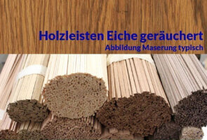 Modellbauleisten Eiche geräuchert