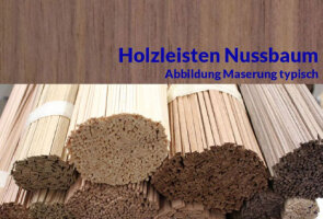 Modellbauleisten Nussbaum