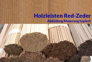 Modellbauleisten Red Zeder