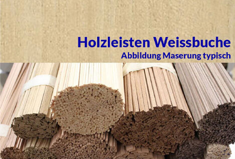 Modellbauleisten Weißbuche
Weißbuche...