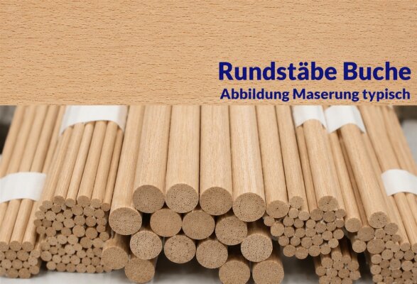 Rundstäbe Buche
Buchen Rundstäbe gehören zu den...