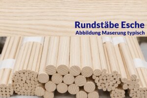 Rundstäbe Esche