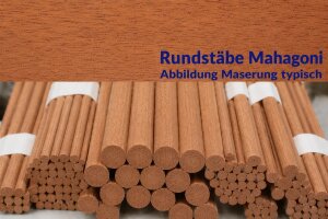 Rundstäbe Mahagoni