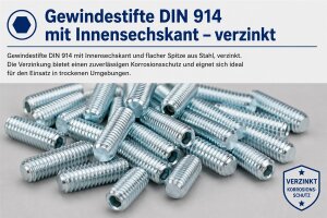 DIN 914 Stahl verzinkt
