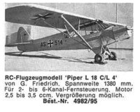 Bauplan Piper L 18C    A