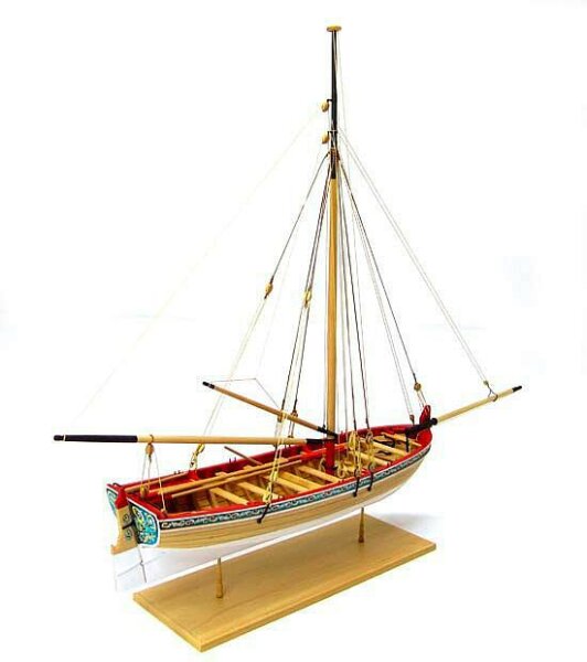1/48 Lang Boot, 18. Jahrhundert, mit Zubeh&ouml;r