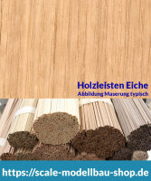 Eiche Holzleiste  0,6/0,7 x  3 mm