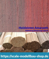 Amaranth Holzleiste  2 x  2 mm