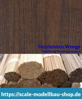 Wenge Holzleiste  0,5 x  3 mm