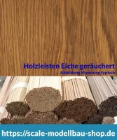 Eiche ger&auml;uchert Holzleiste  0,6/0,7 x  9 mm