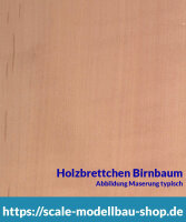 Birnbaum Brettchen 100 x 1000 x  1 mm
