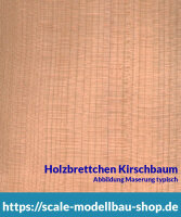 Kirschbaum Brettchen 100 x 1000 x  1,5 mm