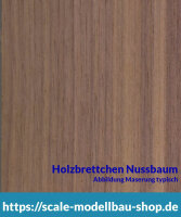 Nussbaum Brettchen 100 x 1000 x  3 mm