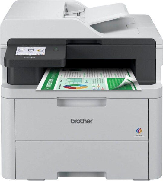 brother DCP-L3560CDW 3 in 1 Farblaser-Multifunktionsdrucker grau