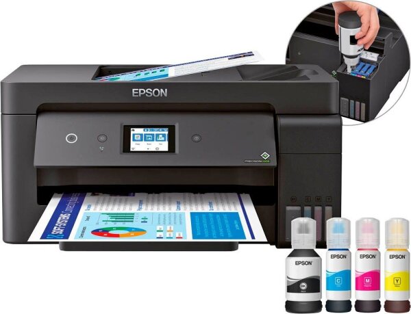 EPSON EcoTank ET-15000 4 in 1 Tintenstrahl-Multifunktionsdrucker schwarz