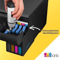 EPSON EcoTank ET-2860 3 in 1 Tintenstrahl-Multifunktionsdrucker schwarz