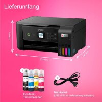 EPSON EcoTank ET-2870 3 in 1 Tintenstrahl-Multifunktionsdrucker schwarz
