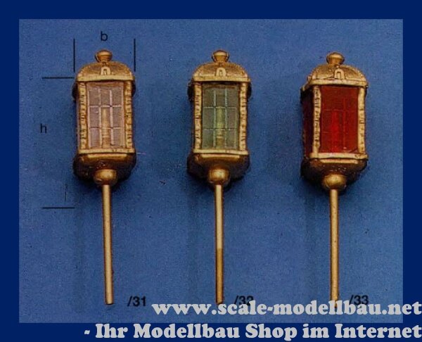 Aeronaut (6478/32) Laterne 16. Jahrh. 36x16 mm grün VE 1 Stk  ( 647832 )