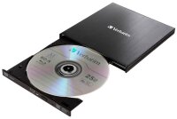 verbatim Slimline externer Blu-ray-Brenner schwarz