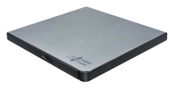 HL Data Storage Slim Portable externer DVD-Brenner silber