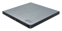 HL Data Storage Slim Portable externer DVD-Brenner silber
