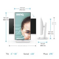 BenQ GW2790QT Monitor 69,0 cm (27,0 Zoll) weiß