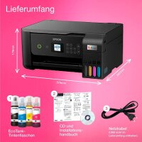 EPSON EcoTank ET-2825 3 in 1 Tintenstrahl-Multifunktionsdrucker schwarz