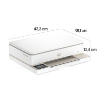 HP ENVY 6120e All-in-One 3 in 1 Tintenstrahl-Multifunktionsdrucker weiß, HP Instant Ink-fähig