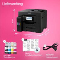 EPSON EcoTank ET-5805 4 in 1 Tintenstrahl-Multifunktionsdrucker schwarz