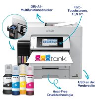 EPSON EcoTank Pro ET-5885 4 in 1 Tintenstrahl-Multifunktionsdrucker grau