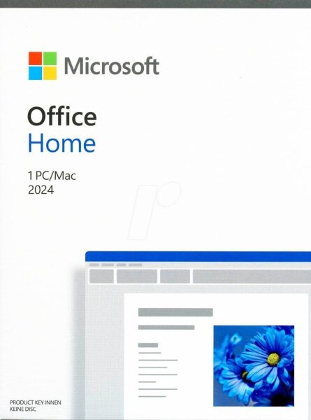 Microsoft Office Home 2024 Office-Paket Vollversion (PKC)
