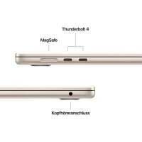 Apple MacBook Air 2025 38,9 cm (15,3 Zoll), 16 GB RAM, 256 GB SSD, Apple M4
