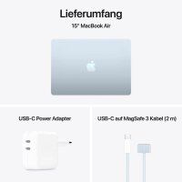 Apple MacBook Air 2025 38,9 cm (15,3 Zoll), 16 GB RAM,...