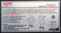 APC Batterie für USV RBC6 Bleisäurebatterie 7,0 Ah