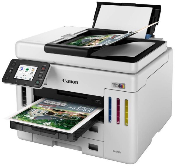 AKTION: Canon MAXIFY GX7150 4 in 1 Tintenstrahl-Multifunktionsdrucker weiß mit 100 Euro CashBack