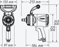 HAZET 9013TT Twin Turbo Druckluft-Schlagschrauber