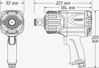 HAZET 9014TT Twin Turbo Druckluft-Schlagschrauber
