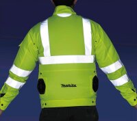 makita unisex Akku-Kühljacke DFJ214ZM neongelb Größe M