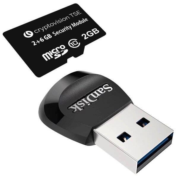 SanDisk Speicherkarte Cryptovision MicroSD-TSE-Stick, 8 GB, 1 St.