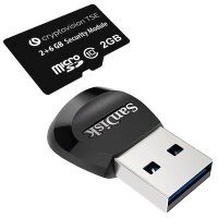SanDisk Speicherkarte Cryptovision MicroSD-TSE-Stick, 8...