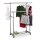 relaxdays Rollgarderobe silber Metall 94,0-160,0 x 95,0-165,0 cm, 1 St.
