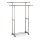 relaxdays Rollgarderobe silber Metall 94,0-160,0 x 95,0-165,0 cm, 1 St.
