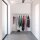 relaxdays Rollgarderobe silber Metall 94,0-160,0 x 95,0-165,0 cm, 1 St.