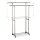relaxdays Rollgarderobe silber Metall 94,0-160,0 x 95,0-165,0 cm, 1 St.