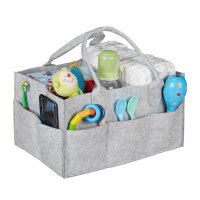 relaxdays Wickeltasche grau