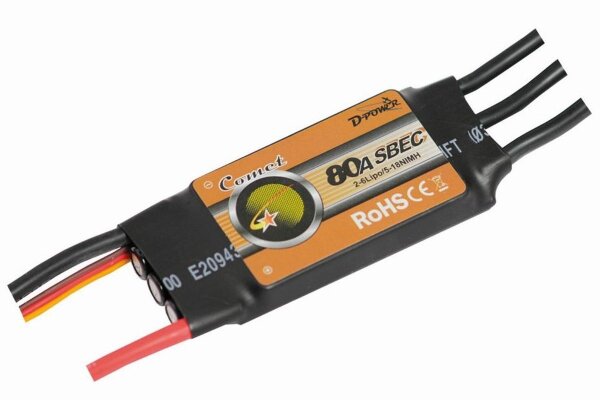 Dpower D-Power Comet 80A S-BEC Brushless Regler Restposten