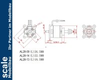 D-Power AL 28-09 Brushless Motor