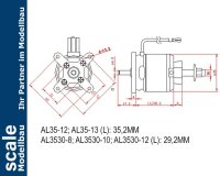 D-Power AL 3530-8 Brushless Motor