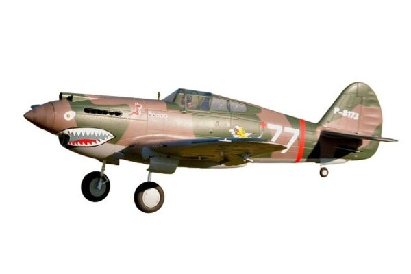 Dpower FMS P-40B Curtiss Warhawk Flying Tiger PNP - 140 cm - Combo incl. Reflex